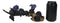 Halloween 5 Black Kitten Cats With Witch Hat Riding Magical Broomstick Figurine