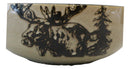 Large Rustic Emperor Elk Moose Deer Vegetable Presentation Serving Bowl 98Oz