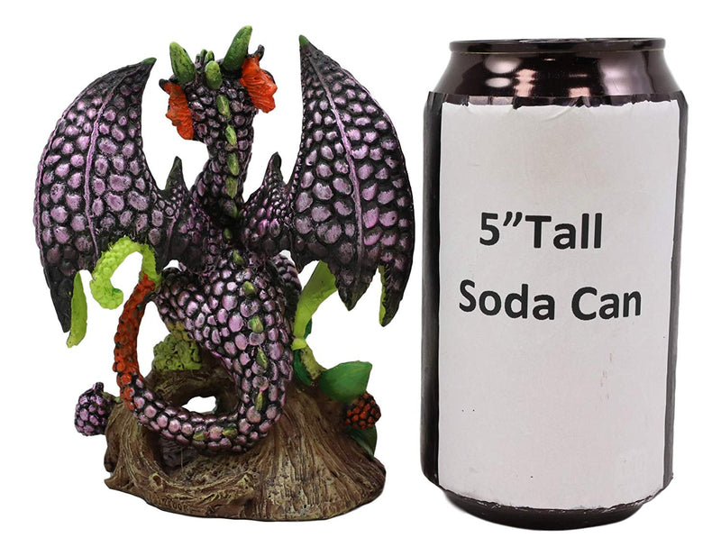 Ebros BlackBerry Garden Dragon by Stanley Morrison Home Decor Statue