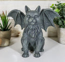 Gothic Guardian Winged Feline Cat Vampire Gargoyle Desktop Paperweight Figurine