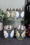 Mythical Fantasy Albino And Gray Wolf Shot Glasses 2-Ounce Set Of 4 Novelties