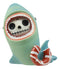 Furry Bones Sharkie Great White Shark Costumed Skeleton Figurine With Tube 3"H