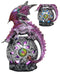 Ebros Celtic Orb Purple Dragon LED Night Light Statue 8.25" Tall