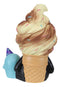 Ebros Furry Bones Sweet Tooth Ice Cream Swirl On Sugar Cone Skeleton Figurine