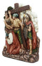 Ebros Christian Catholic Stations of The Cross Statue Way of The Sorrows Via Crucis Jesus Christ Path to Calvary Crucifixion Decor Figurine (Station 5 Jesus is Helped by Simon of Cyrene)
