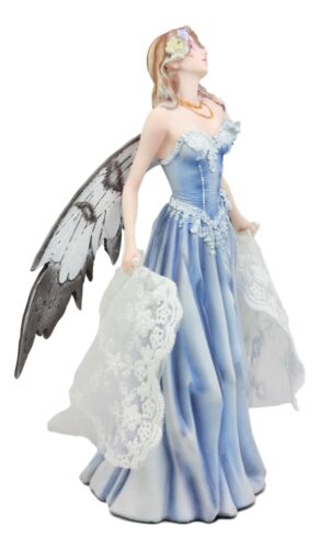 Ebros Last Light Ethereal Bridal Fairy Statue with Embroidered Sheer Fabric 10.5" Tall by Nene Thomas Decorative Mythical Fantasy Figurine Collectible As Gift Ideas for Women Or Girls Anniversary