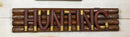 Rustic Western Shotgun 12 Gauge Bullets HUNTING Word Art Sign Wall Plaque Decor