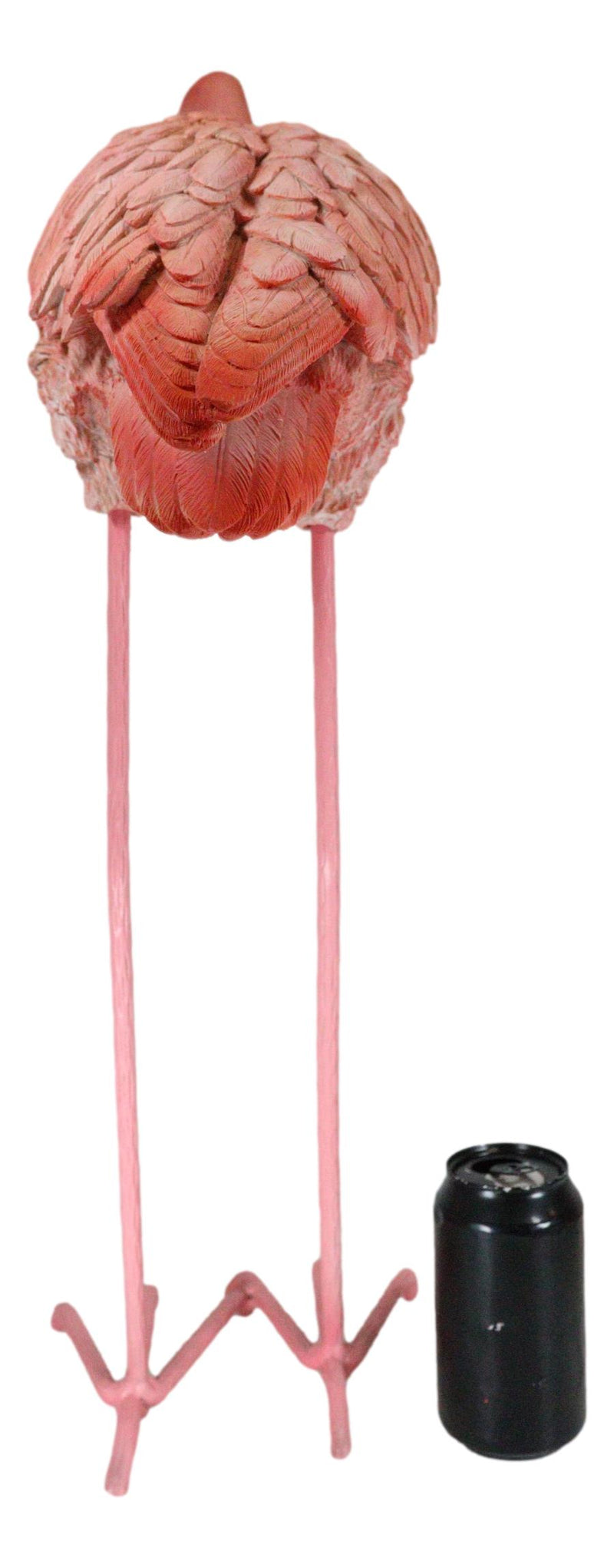 27" Tall Realistic Zen Graceful Tropical Pink Flamingo Standing in Repose Statue