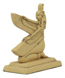 Ebros Ancient Egyptian Hieroglyphic Kneeling Winged Goddess Maat Mini Figurine 3.25"H