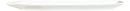 Set Of 2 Contemporary Slim Rhomboid White Porcelain Serving Platter Plates 14"L