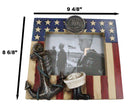 American Flag Navy Sailor Medal With Anchor Hat And Boot 5"X7" Picture Frame