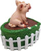 Ebros Hog Wild Holder Pig Couple in Mud Puddle Lidded Heart Shaped Trinket Box