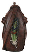 Rustic Western Cowboy Horse Saddle With Indian Feathers Flower Vase Or Planter