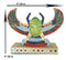 Egyptian Beautiful Golden Winged Scarab Amulet Ankh Symbol of Rebirth Figurine
