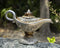Floral Ornate Aladdin Genie Magical Lamp Backflow Incense Cone Burner Figurine