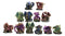 Ebros Medieval Renaissance Set of 12 Miniature Dragon in Different Poses Fantasy Dungeons and Dragons Mini Scale 2" Tall Decorative Sculptures