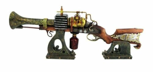Ebros Annialator MK II Steampunk Rifle Figurine 29" Long Gas Chamber Ionizer Figurine