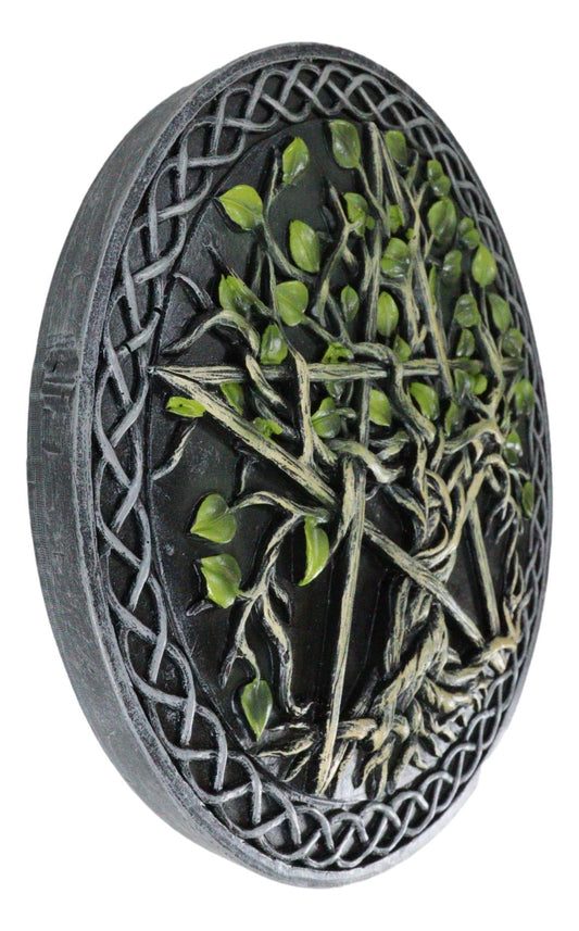 Wicca Twisted Vine Branches Tree of Life Pentagram Star Decorative Wall Plaque