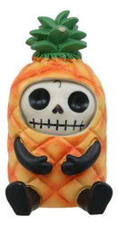 Ebros Furrybones Skeleton Fruity Pina Tropical Pineapple Figurine 3.25"H