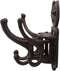 Ebros Cast Iron Western Star Horseshoe Free Spinning Swivel Wall Hanger Hooks