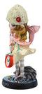 Ebros Dolly Fae Thinking Of You Pink Fairy Holding Alarm Clock With Raccoon Figurine