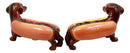 Doxies Hot Dog Sausage Wiener Dachshunds Salt And Pepper Shakers Magnetic Set