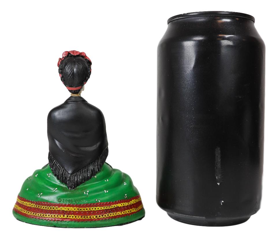 Ebros Mexican Dias De Los Muertos Sitting Lady Skeleton Day of The Dead Statue 4"Tall