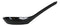 Glossy Black Melamine Soup Spoons Pack Of 6 Set Restaurant Supply Food Spoon