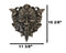 Faux Bronze Autumn Acorn And Clover Greenman Wall Decor Plaque Maxine Miller