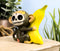 Furrybones Munky Monkey Loves Banana Voodoo Skeleton Figurine 3"Tall Furry Bones