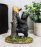 Ebros 5.5" Tall Realistic Black Bear Climbing Tree Trunk Statue Rustic Wildlife - Ebros Gift