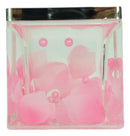 Pink Floral Petals and Pearls 5 Piece Chic Bathroom Vanity Accessories Gift Set