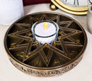 Greek Astrological Horoscopes Zodiac Pentagram Alchemy Votive Candle Holder