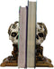 Cyborg Robotic Gearwork Facility Steampunk Skull Bookends Set Figurine Statue
