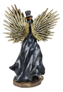Steampunk Western Gunslinger Pistols Skeleton Death Angel Bullets Wings Statue