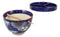 Ebros Udon Noodles & Tentsuyu Dipping Sauce 6"D Bowl & Choptick Set (Midinight)