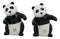 Ceramic Hugging And Dancing Giant Panda Bears Salt And Pepper Shakers Set Decor