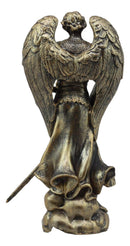 Ebros Bronzed Greek Orthodox Christian Church Archangel Of The Angelic Council Statue 5" Tall Figurine (Jehudiel The Laudation Of God)