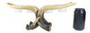 Wildlife Rustic Buck Deer Stag Entwined Antlers 4 Votives Candle Holder Figurine