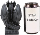 Ebros Gothic Dragon Sentry Gargoyle With Sword Figurine 5.25"H Statue Fantasy