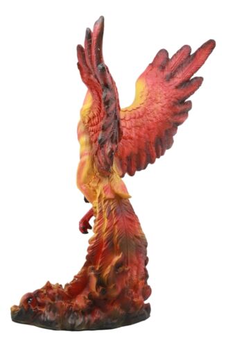 Ebros Fawkes Resurrection of The Phoenix Fire Bird Statue Symbol of Transformation and Rebirth Figurine - Ebros Gift