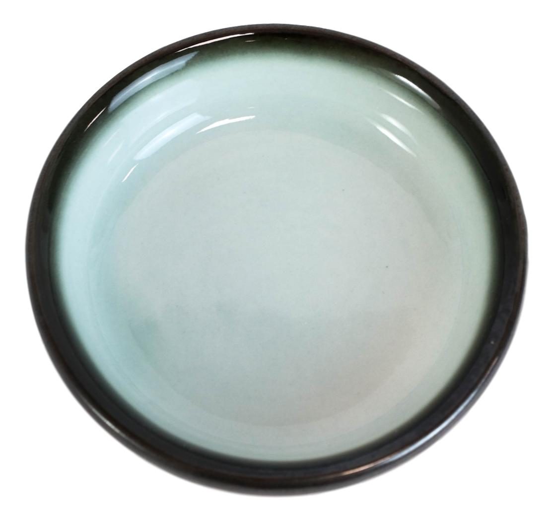 Pack Of 10 Ceramic Zen Blue Ponzu Soy Sauce Oil Condiment Round Dishes Holder - Ebros Gift