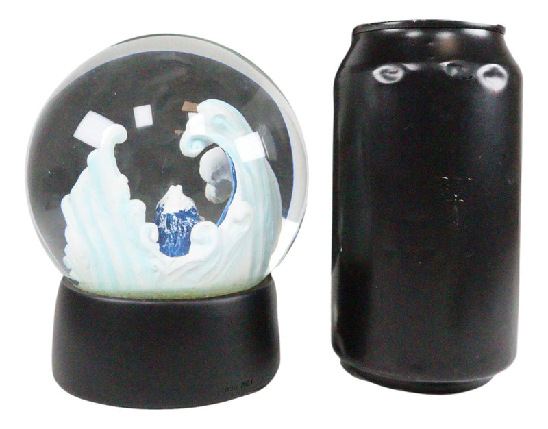 Ebros Decorative Nautical Accent The Great Wave Off Kanagawa Hokusai 100mm Water Globe