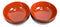 Pack Of 6 Red Black Melamine Ridged Rice Pasta Salad ereal Soup Bowls 54oz 8"D