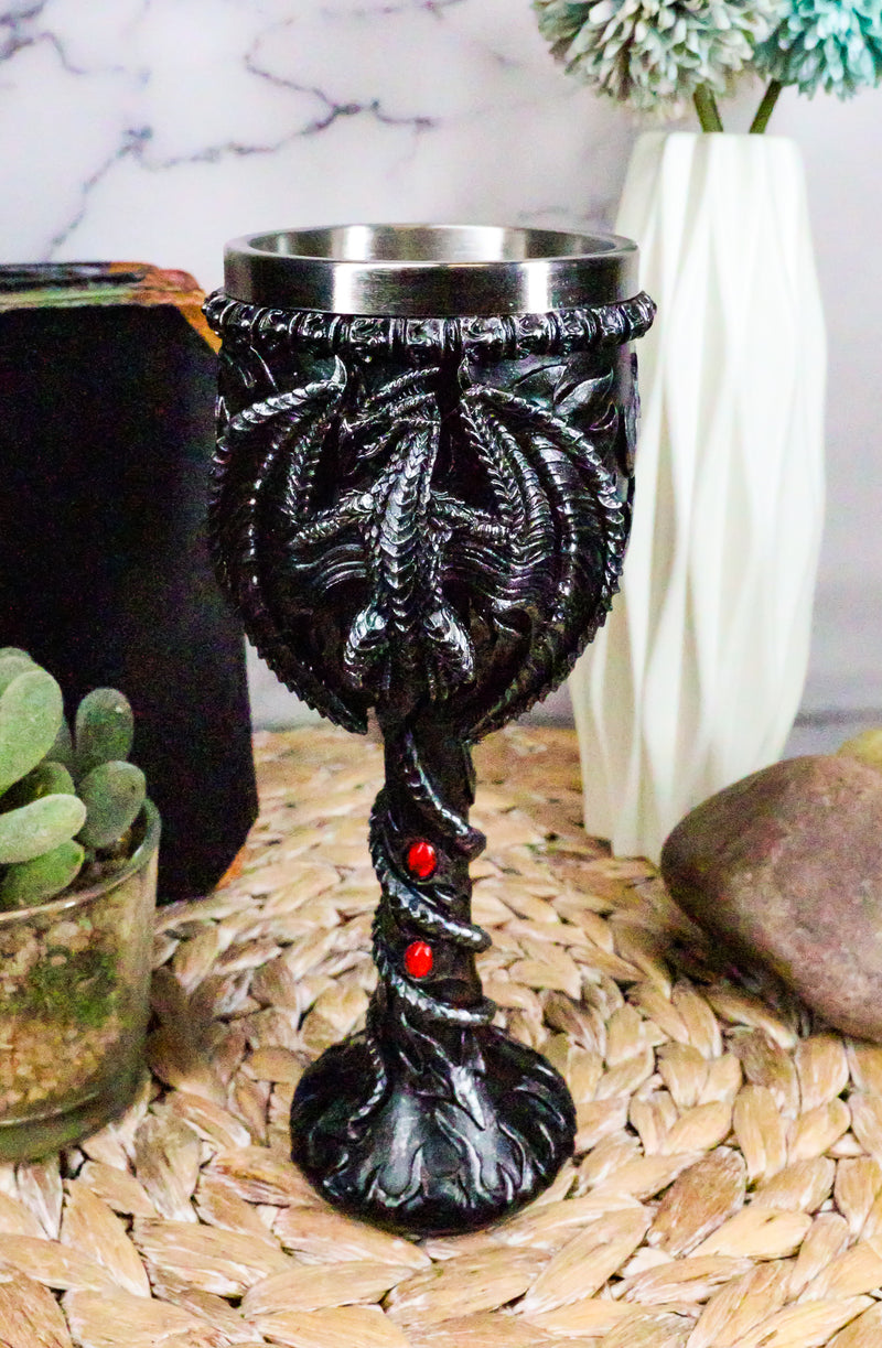 Ebros Legend Of The Thrones Dragon Blood Fire Dragon Wine Goblet Chalice Cup 6oz