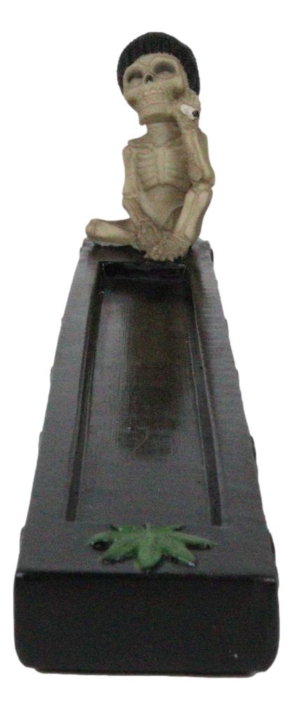 Good Vibes Day of The Dead Reggae Rasta Skeleton Smoking Stash Incense Burner