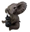 Ebros The Adorable Pachy Elephant Garden Patio Figurine W/ Solar LED Light Lantern Lamp 13.75"H