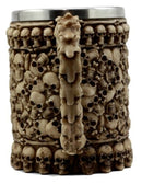 Ebros Large Ossuary Skull Bone Graveyard Beer Stein Tankard Coffee Cup Drink Mug 14oz