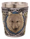 Ebros Celtic Wicca Alpha Grey Wolf Spirit 2-Ounce Shot Glass Set of 4 Novelty