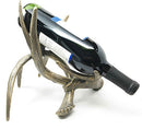 Ebros Wildlife Outdoor Aluminum Buck Deer Antlers Rack Wine Bottle Holder Figurine